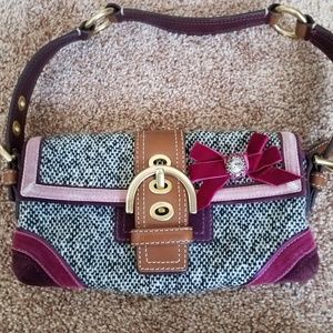Coach Soho Tweed Handbag Purse